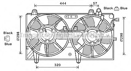MZ7544 AVA+QUALITY+COOLING Cooling System Fan, radiator