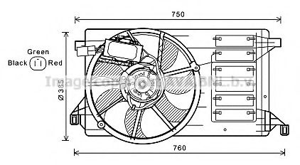 MZ7545 AVA+QUALITY+COOLING Cooling System Fan, radiator