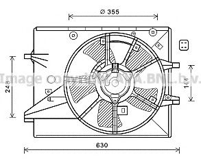 MZ7546 AVA+QUALITY+COOLING Cooling System Fan, radiator