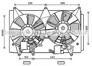 MZ7547 AVA+QUALITY+COOLING Fan, radiator