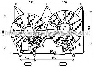 MZ7548 AVA+QUALITY+COOLING Fan, radiator