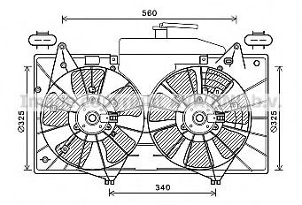 MZ7551 AVA+QUALITY+COOLING Cooling System Fan, radiator