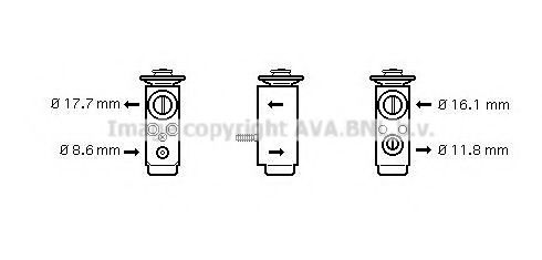 OL1352 AVA+QUALITY+COOLING Expansion Valve, air conditioning