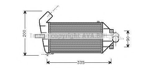 OL4262 AVA+QUALITY+COOLING Intercooler, charger