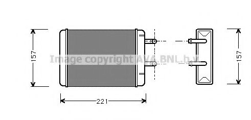 OL6001 AVA+QUALITY+COOLING Heat Exchanger, interior heating