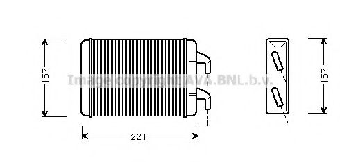 OL6007 AVA+QUALITY+COOLING Heat Exchanger, interior heating