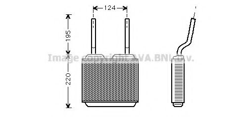 OL6132 AVA+QUALITY+COOLING Heat Exchanger, interior heating