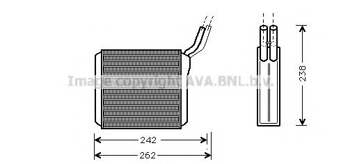 OL6205 AVA+QUALITY+COOLING Heat Exchanger, interior heating