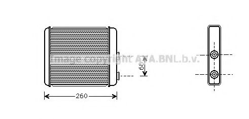 OL6259 AVA+QUALITY+COOLING Heat Exchanger, interior heating