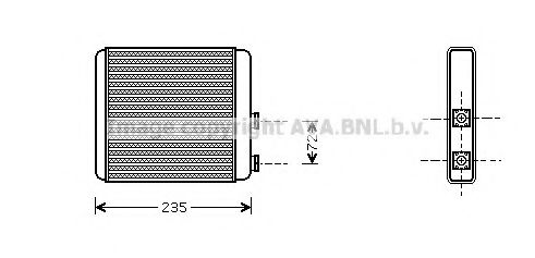 OL6321 AVA+QUALITY+COOLING Heating / Ventilation Heat Exchanger, interior heating