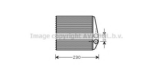 OL6355 AVA+QUALITY+COOLING Heat Exchanger, interior heating