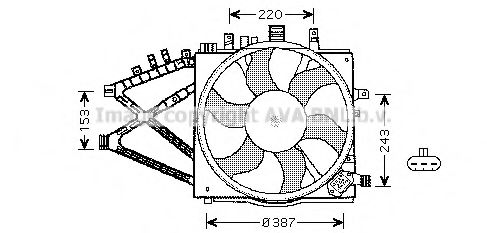 OL7521 AVA+QUALITY+COOLING Fan, radiator