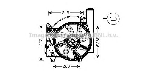 OL7531 AVA+QUALITY+COOLING Fan, radiator