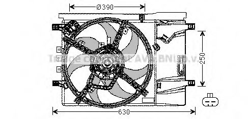 OL7539 AVA+QUALITY+COOLING Cooling System Fan, radiator