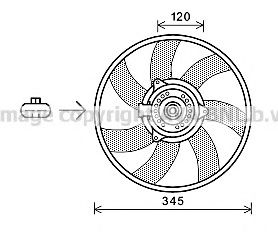 OL7566 AVA+QUALITY+COOLING Fan, radiator