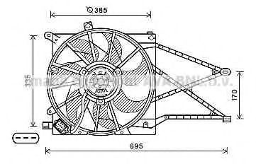 OL7649 AVA+QUALITY+COOLING Cooling System Fan, radiator