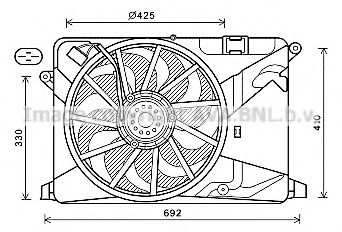 OL7669 AVA+QUALITY+COOLING Cooling System Fan, radiator