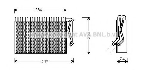 OLV311 AVA+QUALITY+COOLING Evaporator, air conditioning