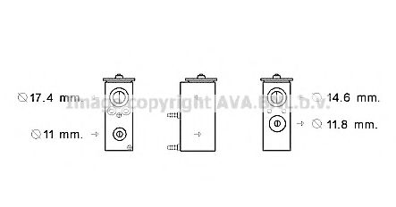 PE1383 AVA+QUALITY+COOLING Expansion Valve, air conditioning