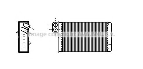 PE6015 AVA+QUALITY+COOLING Heat Exchanger, interior heating