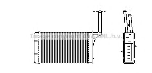 PE6049 AVA+QUALITY+COOLING Heat Exchanger, interior heating