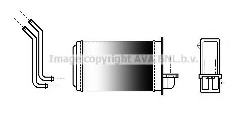PE6088 AVA+QUALITY+COOLING Heat Exchanger, interior heating