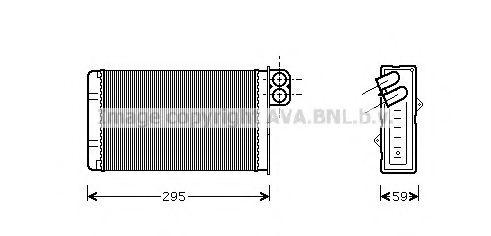 PE6240 AVA+QUALITY+COOLING Heat Exchanger, interior heating