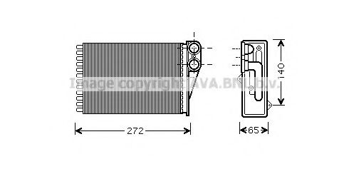 PE6292 AVA+QUALITY+COOLING Heat Exchanger, interior heating