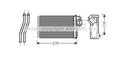 PE6340 AVA+QUALITY+COOLING Heat Exchanger, interior heating