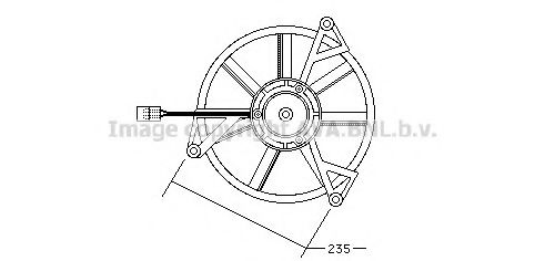 PE7505 AVA+QUALITY+COOLING Electric Motor, interior blower