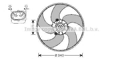 PE7522 AVA+QUALITY+COOLING Fan, radiator