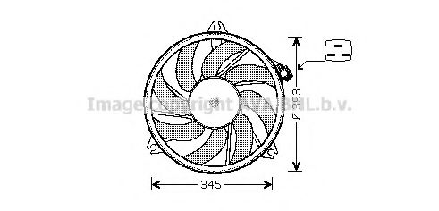 PE7525 AVA+QUALITY+COOLING Cooling System Fan, radiator