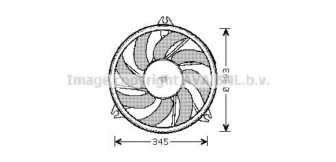 PE7528 AVA+QUALITY+COOLING Fan, radiator