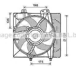 PE7550 AVA+QUALITY+COOLING Cooling System Fan, radiator