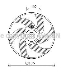 PE7552 AVA+QUALITY+COOLING Cooling System Fan, radiator