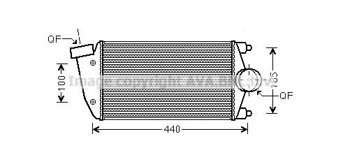 PR4069 AVA+QUALITY+COOLING Intercooler, charger