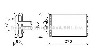 PRA6082 AVA+QUALITY+COOLING Heat Exchanger, interior heating