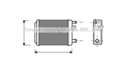 RT6097 AVA+QUALITY+COOLING Heat Exchanger, interior heating