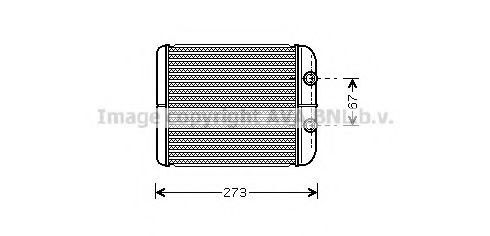 RT6343 AVA+QUALITY+COOLING Heat Exchanger, interior heating
