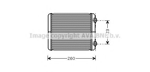 RT6344 AVA+QUALITY+COOLING Heat Exchanger, interior heating