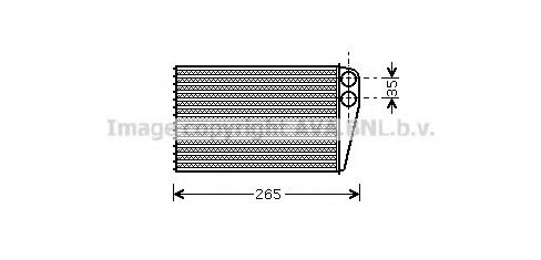 RT6354 AVA+QUALITY+COOLING Heat Exchanger, interior heating