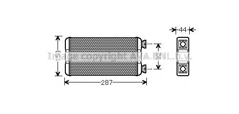 RT6457 AVA+QUALITY+COOLING Heat Exchanger, interior heating