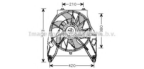 RT7538 AVA+QUALITY+COOLING Fan, radiator