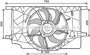 RT7547 AVA+QUALITY+COOLING Fan, radiator