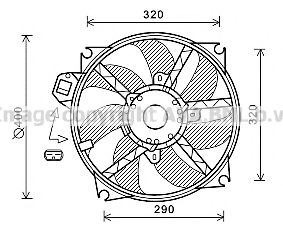 RT7563 AVA+QUALITY+COOLING Cooling System Fan, radiator