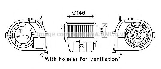 RT8589 AVA+QUALITY+COOLING Heating / Ventilation Electric Motor, interior blower
