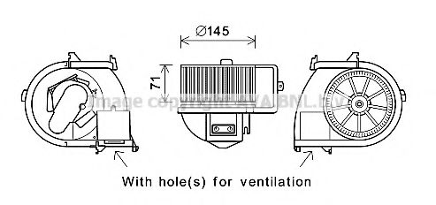 Elektromotor, vnitřní ventilátor