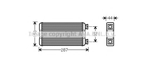 RTA6457 AVA+QUALITY+COOLING Heat Exchanger, interior heating