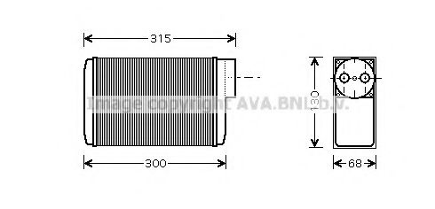 SA6017 AVA+QUALITY+COOLING Heat Exchanger, interior heating