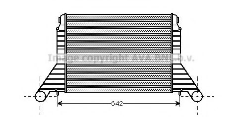 SB4024 AVA+QUALITY+COOLING Air Supply Intercooler, charger